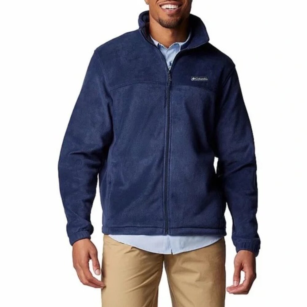 Columbia Men's Steens Mountain 2.0 Full Zip Navy Fleece Jacket Size XL